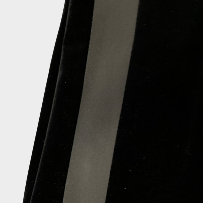 Racil women's black cotton velvet trousers
