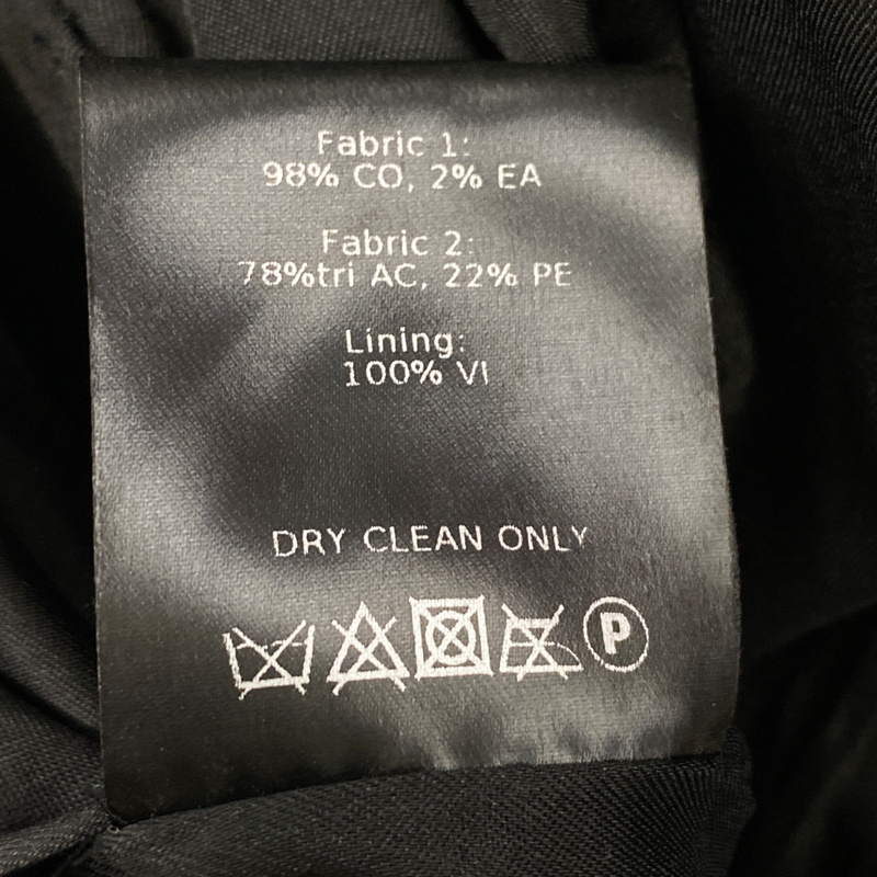Racil women's black cotton velvet trousers