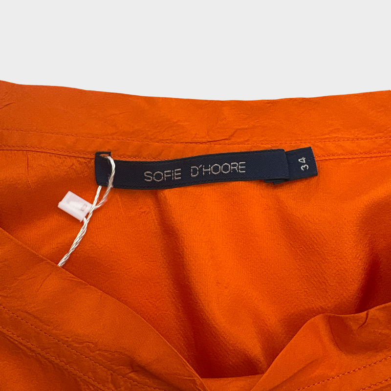 Sofie D'Hoore Orange silk Dress