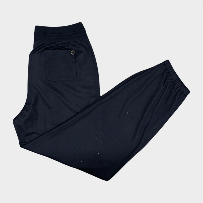 Loro Piana women's navy merino wool joggers