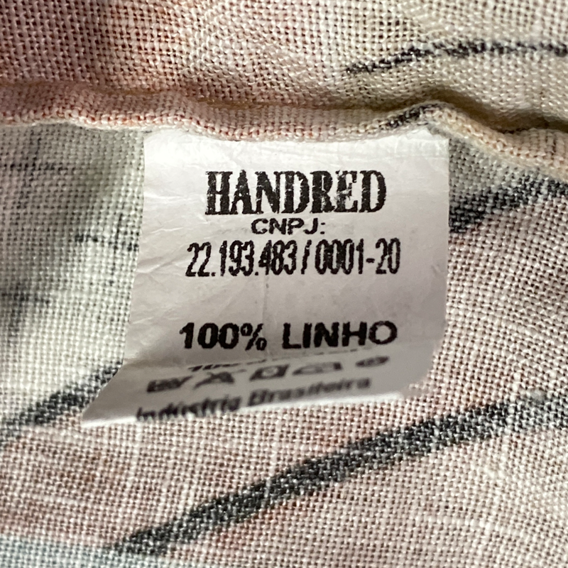 Handred Rio de Janeiro men's multicoloured patchwork linen shirt