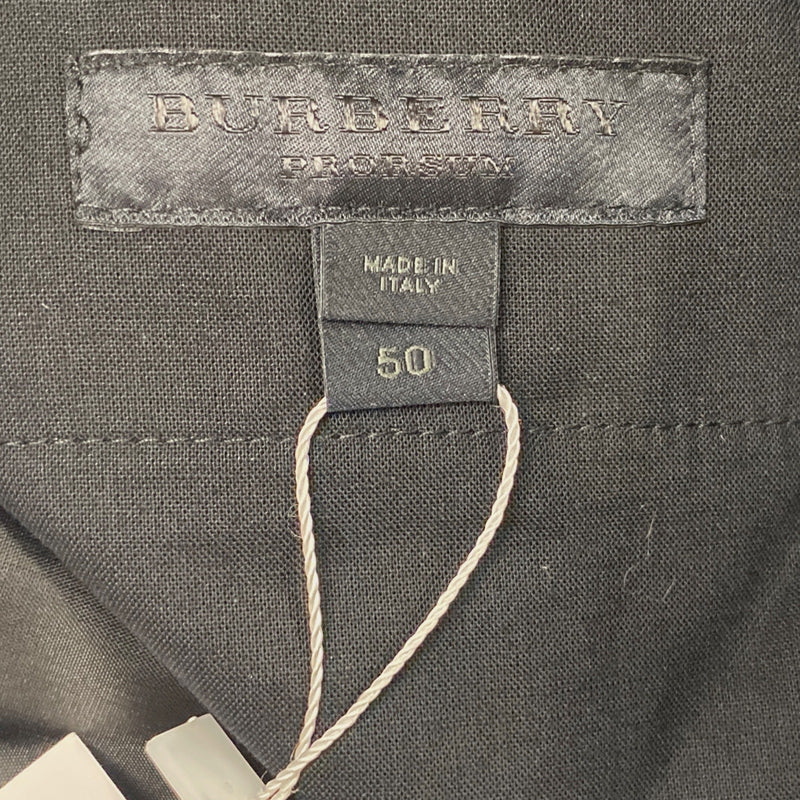Burberry Prosum men's charcoal grey wool blend smart trousers