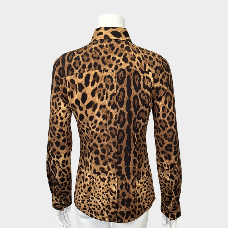 DOLCE&GABBANA women's animal print silk shirt