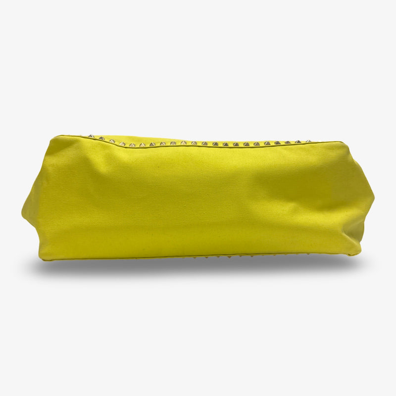 Valentino Women's Yellow/Pink Reversible Large Rockstud Tote Bag