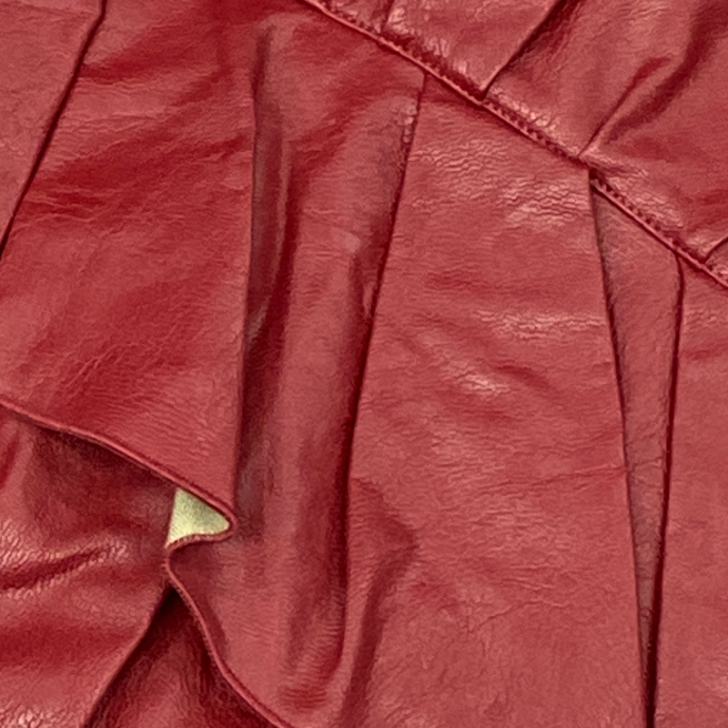 Isabel Marant Etoile red faux leather mini skirt