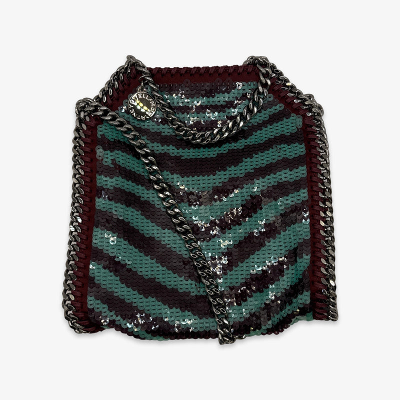 Stella McCartney Mini Multicolor Sequin Falabella Crossbody Bag