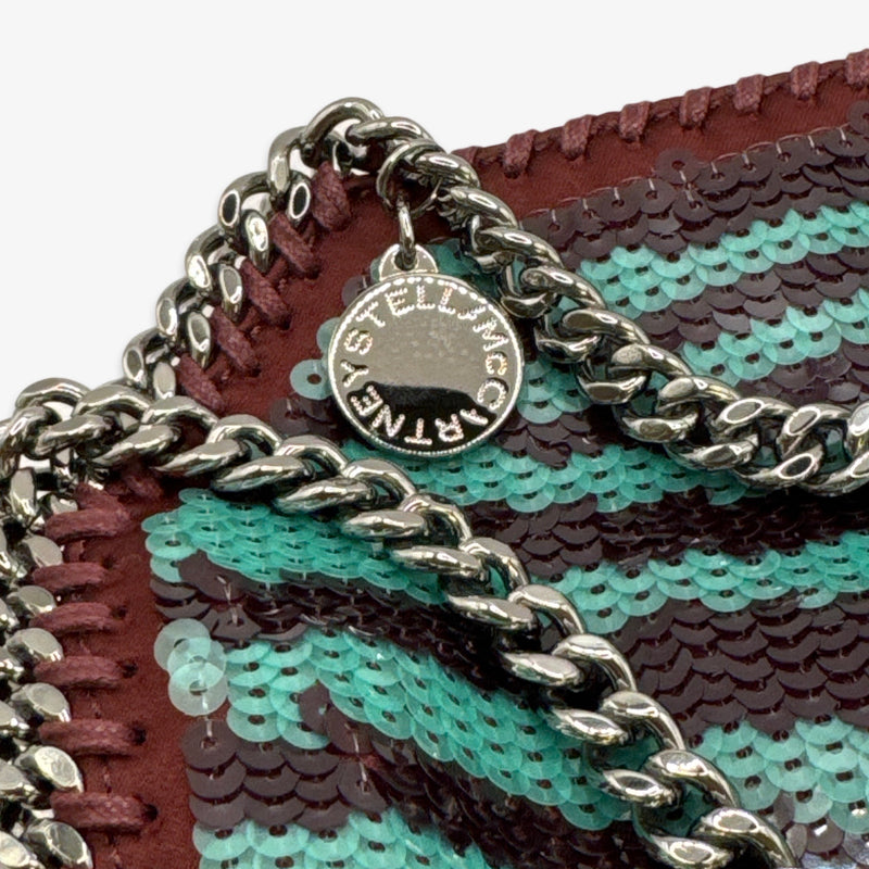 Stella McCartney Mini Multicolor Sequin Falabella Crossbody Bag