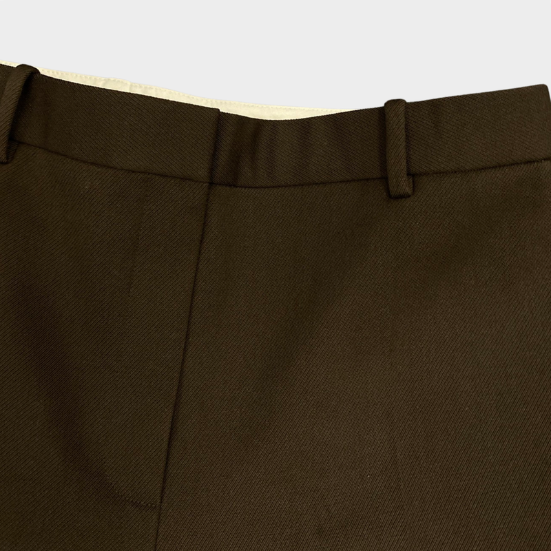 The Row women's brown wool trousers