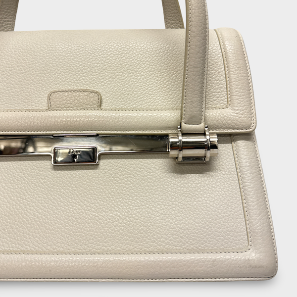 Dior Women's white leather Handbag