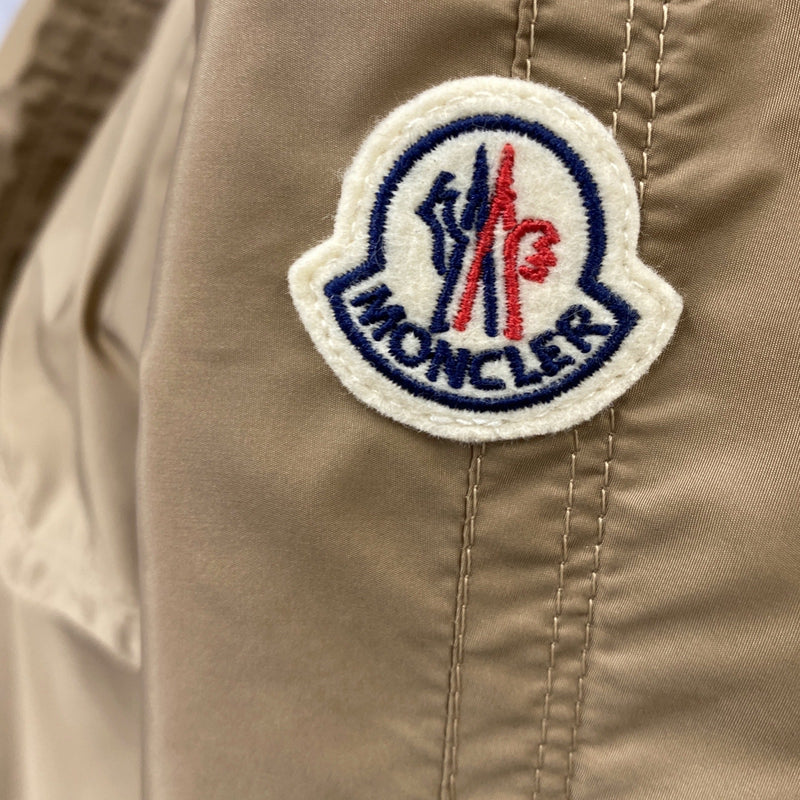 Moncler women's khaki beige polyamide rain trench coat