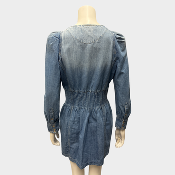 white christmas dresses Isabel Marant Étoile // Denim Shirt Dress – VSP Consignment main image 1