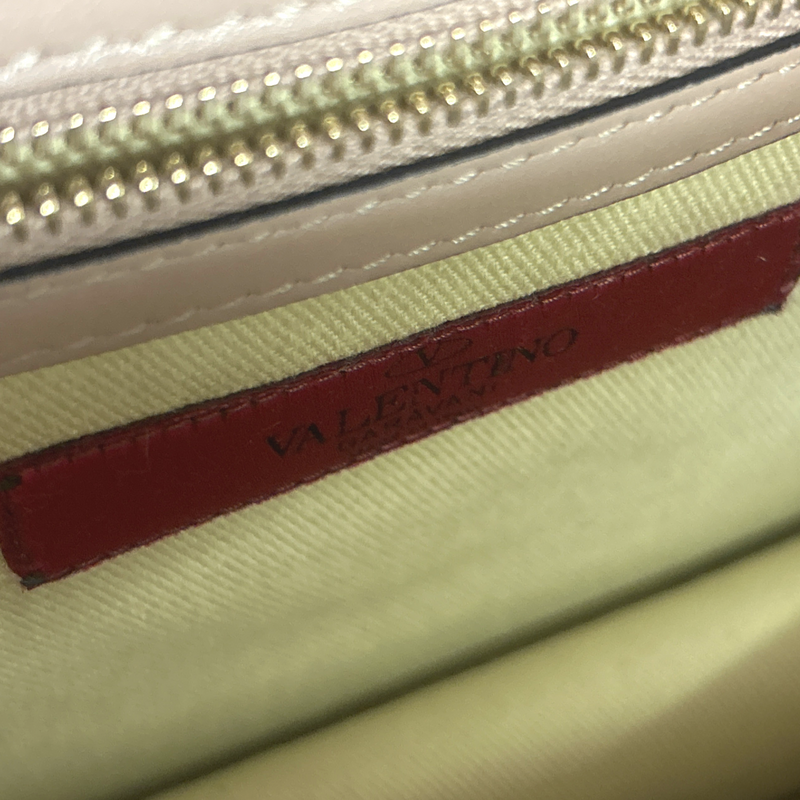 Valentino Women's Nude Pink Leather Rockstud Handbag