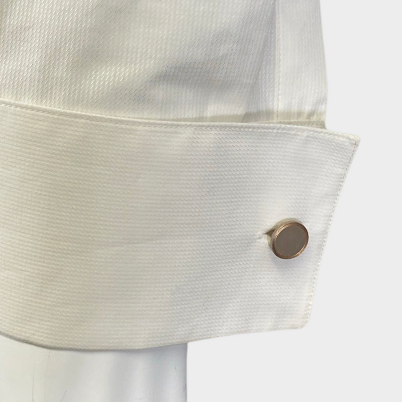 The Row women's ecru cotton shirt with cufflinks