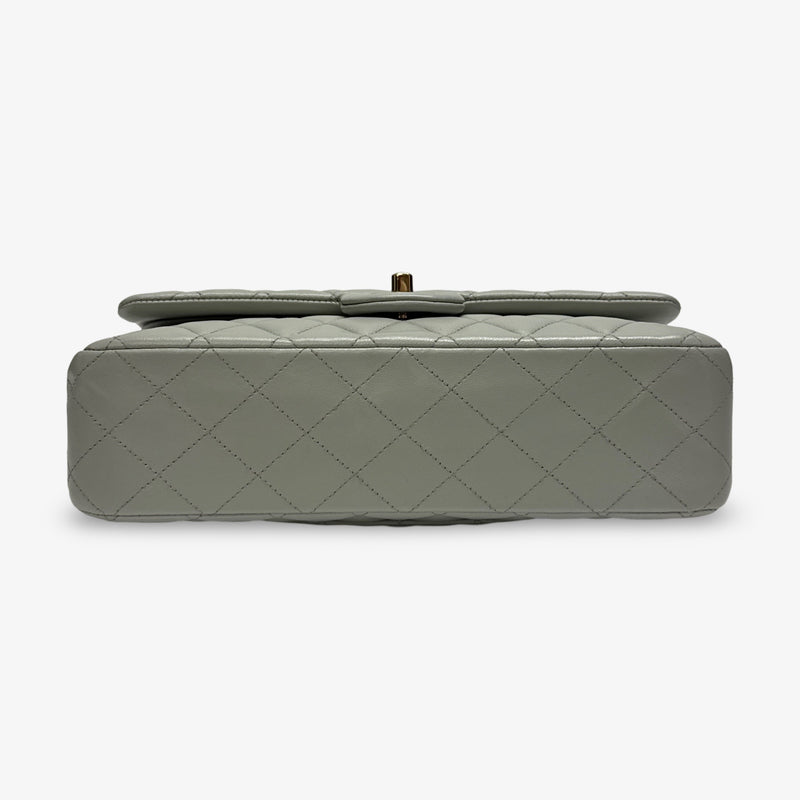 Chanel Timeless Medium Double Flap Dove Gray Handbag
