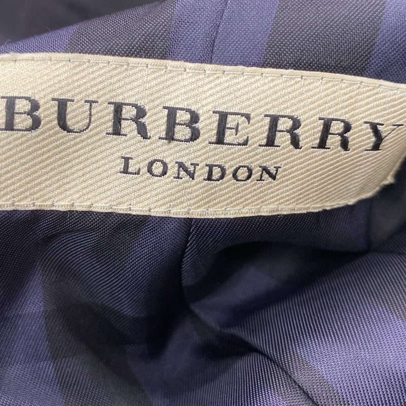 Burberry women's navy cotton double-breasted jacket