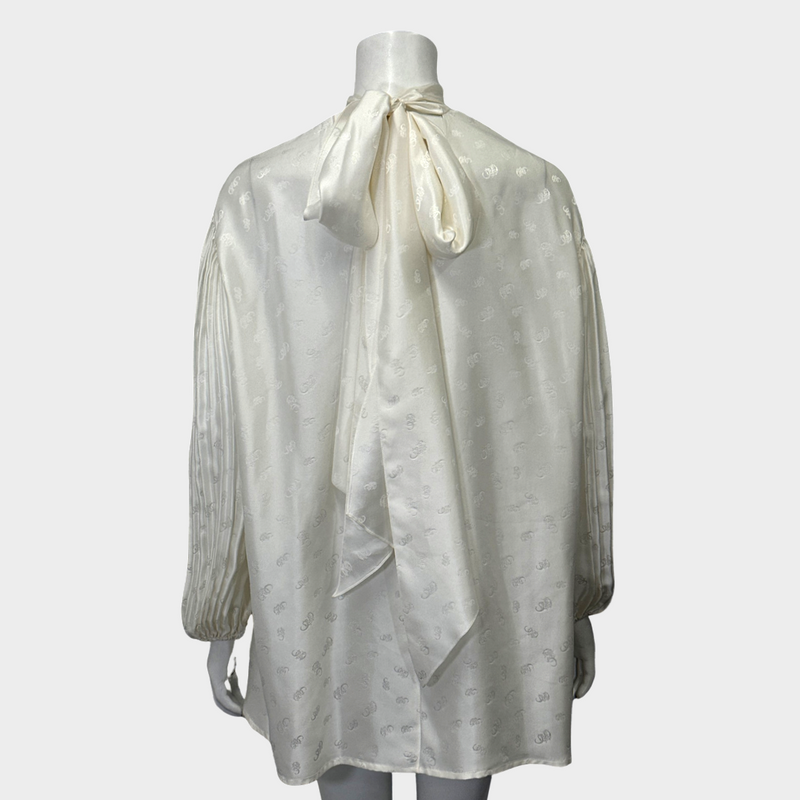 CHLOÉ women's white silk blouse