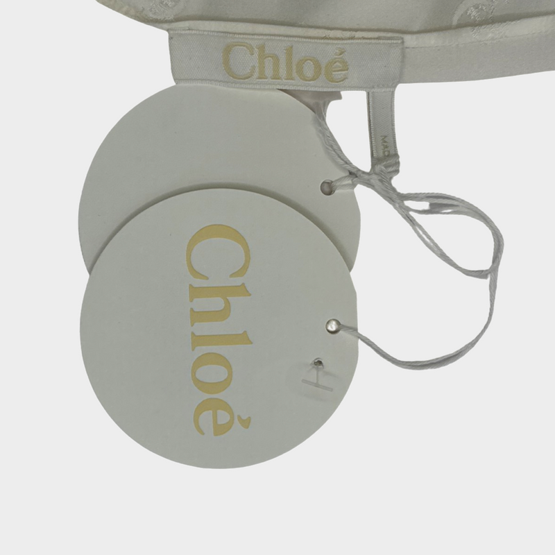 CHLOÉ women's white silk blouse