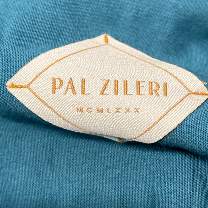 Pal Zileri men's teal cotton button down shirt