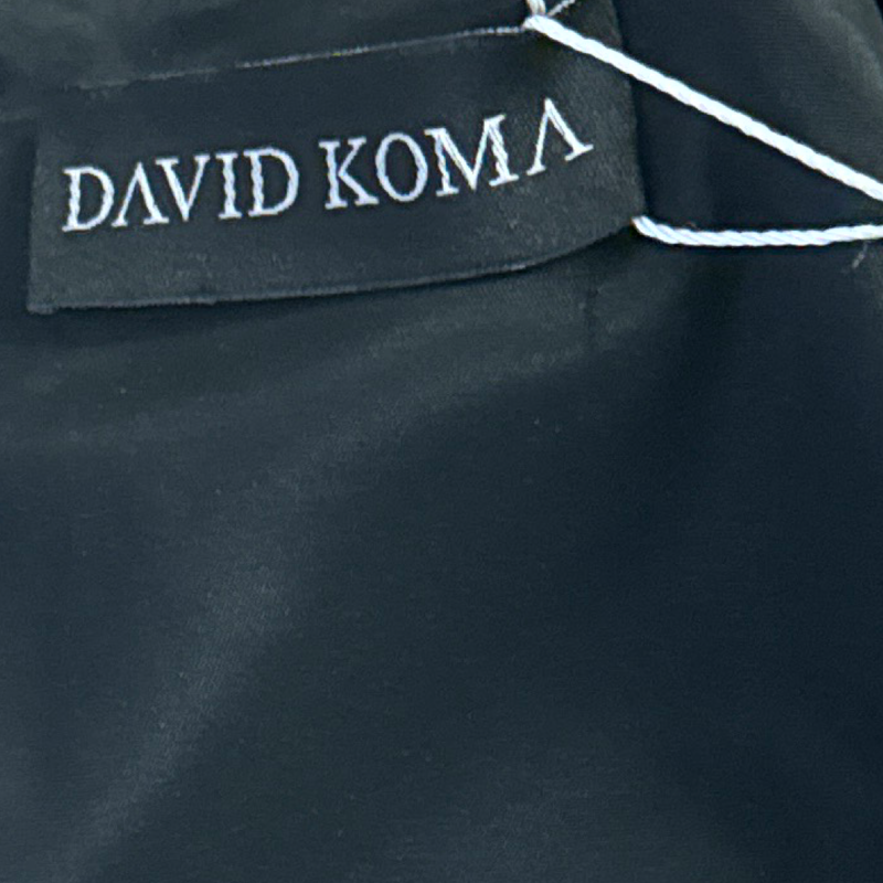 David Koma Black Cape style mini Dress