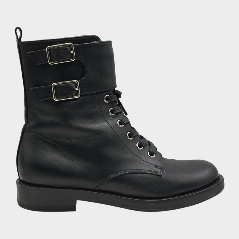 GIANVITO ROSSI women's black leather boots