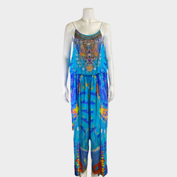 Camilla women's multicoloured silk embellished jumpsuit