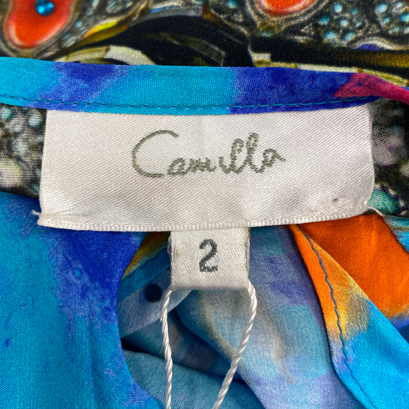Camilla women's multicoloured silk embellished jumpsuit