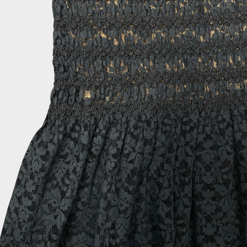 Stella McCartney navy lace maxi skirt with elasticated waist