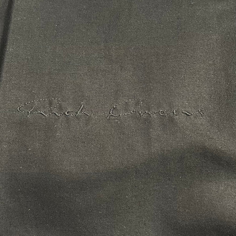 Rick Owen's women's black cotton and wool knee-length cape