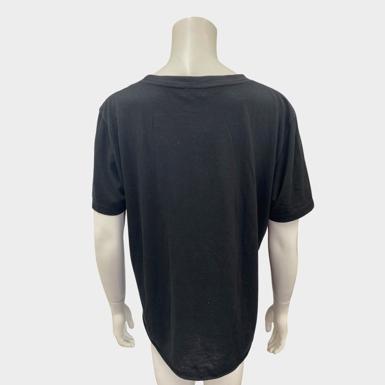 Saint Laurent women's black cotton graphic 