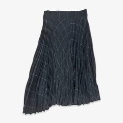 VINCE Navy Pleated Skirt