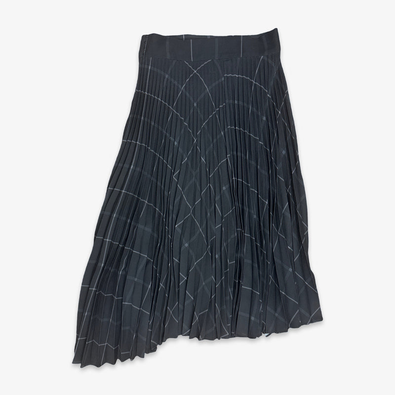 VINCE Navy Pleated Skirt