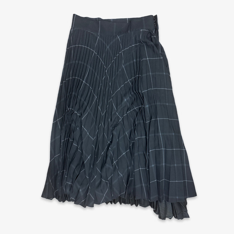 VINCE Navy Pleated Skirt