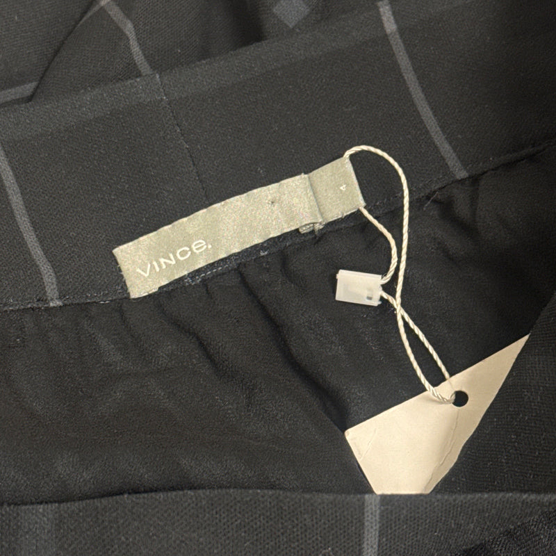 VINCE Navy Pleated Skirt