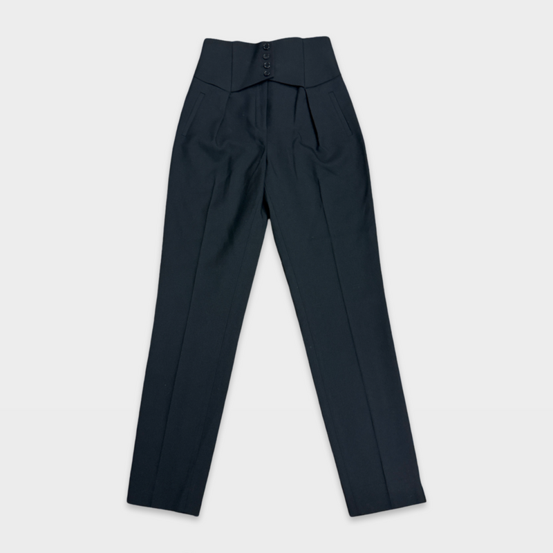 Saint Laurent Women's black wool pants
