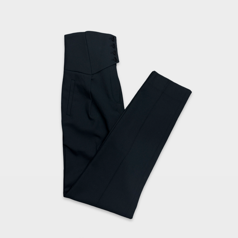 Saint Laurent Women's black wool pants