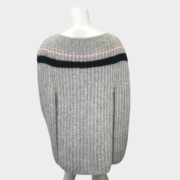 Raf Simons men's grey alpaca transformer sweater/cape – Loop