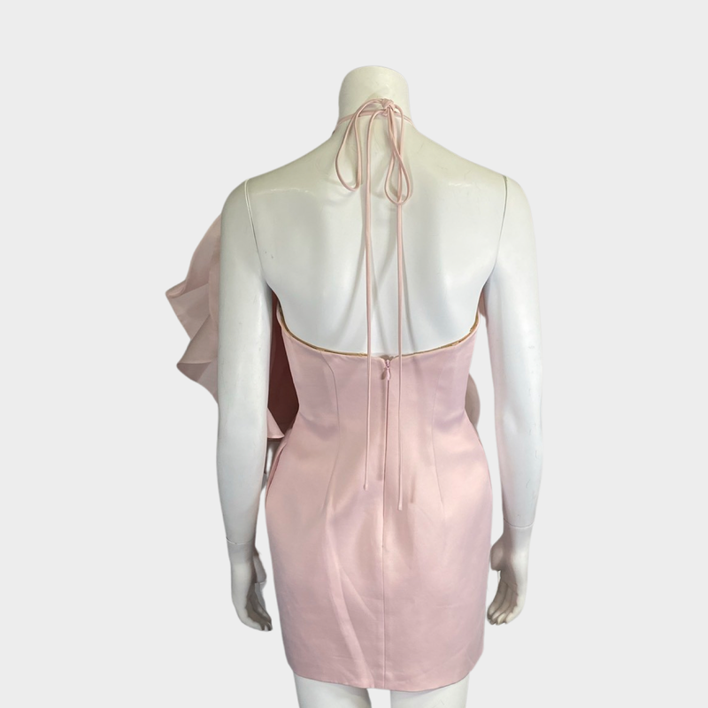 Magda Butrym women's pink flower mini dress