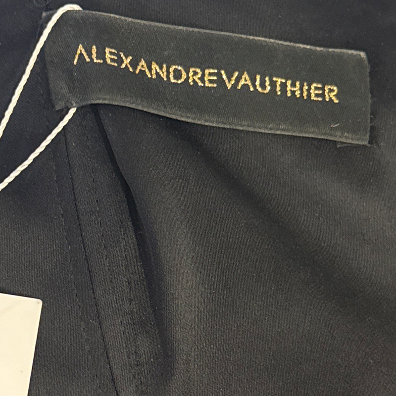 Alexandre Vauthier Black and grey velvet mini Dress