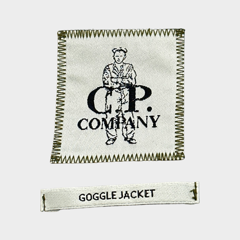 C.P. X ADIDAS men's khaki nylon jacket with built-in balaclava in the hood