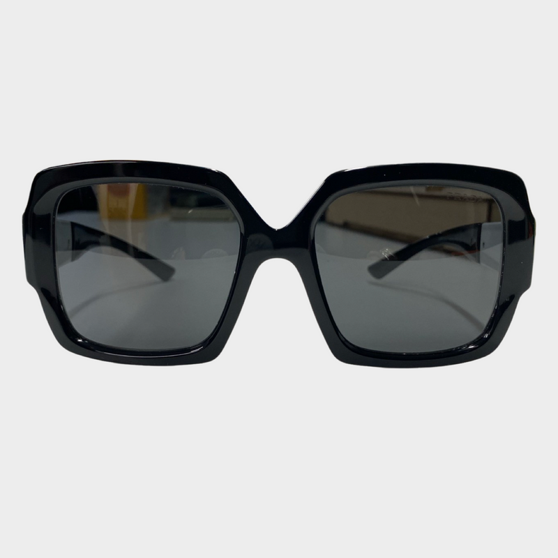 Prada women's black and white square sunglasses
