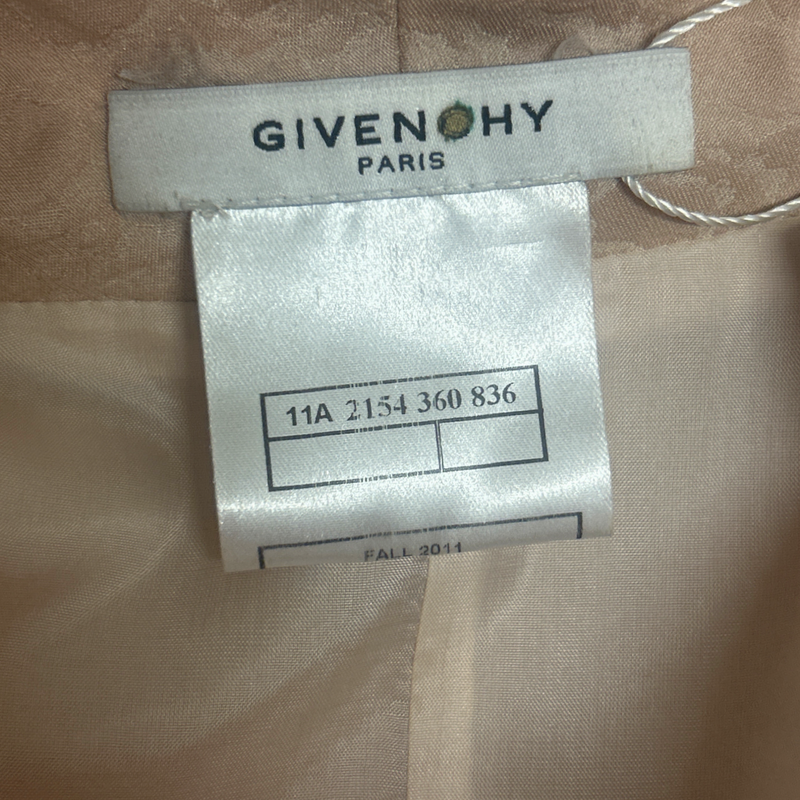 Givenchy Women's Archival Fall 2011 Nude Pink Structured Ruffle Dress