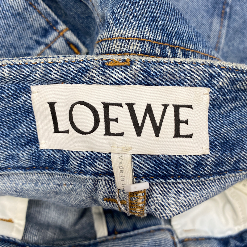 Loewe women's blue anagram jeans