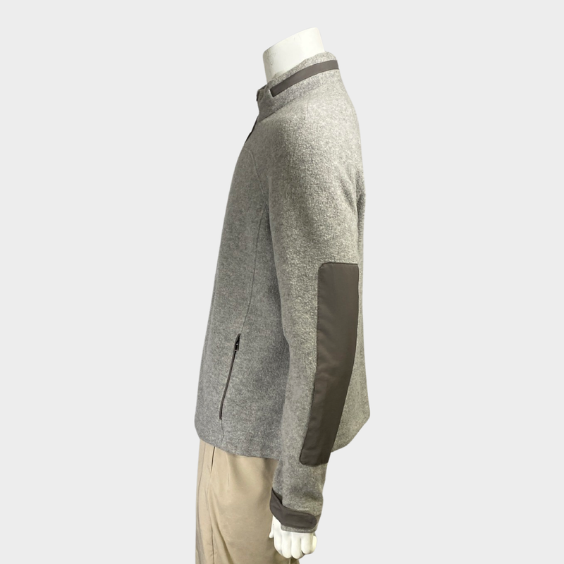 Loro Piana men's grey cashmere reversible jacket