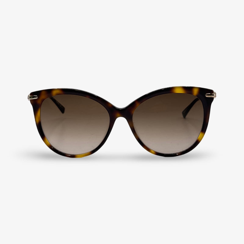 Max Mara Women's Tortoiseshell Sunglasses With Gold Sides