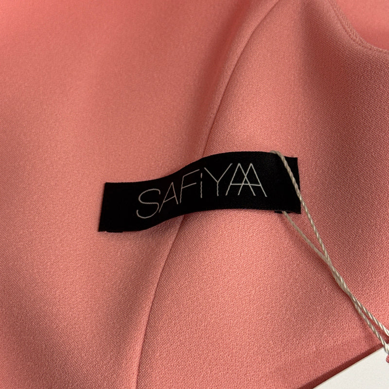Safiyaa Pink Peplum Top and Skirt Set