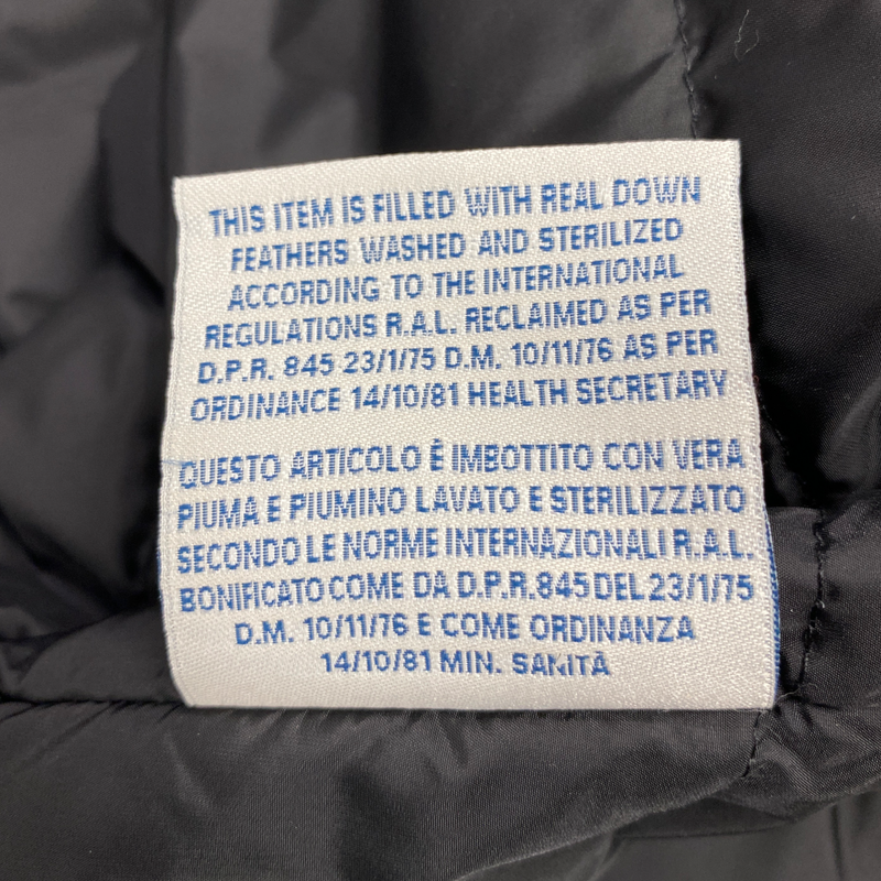 Moncler men's black coat with puffer insert