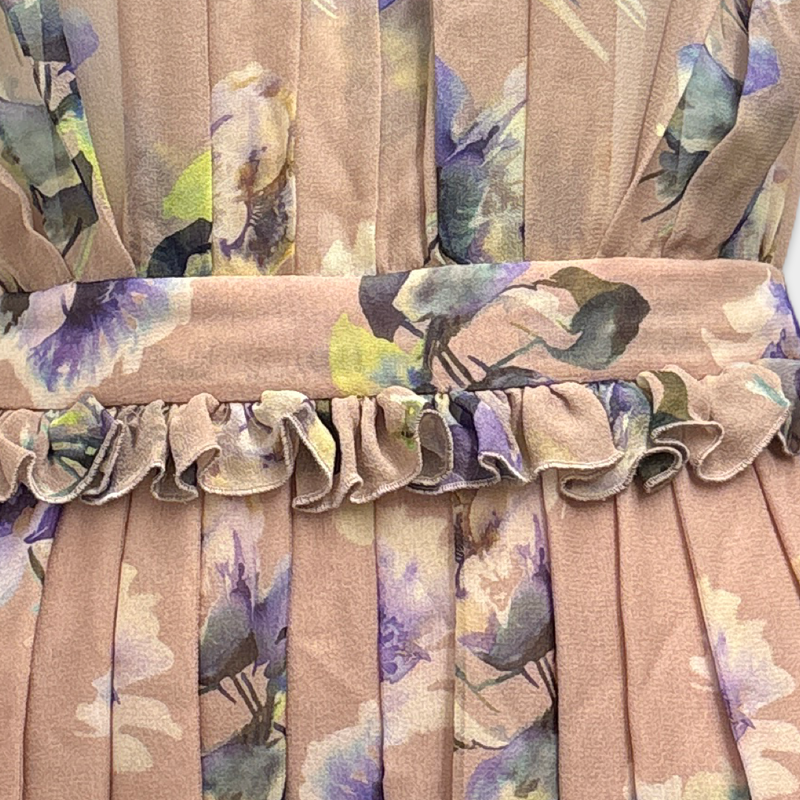 MSGM Pink silk maxi dress