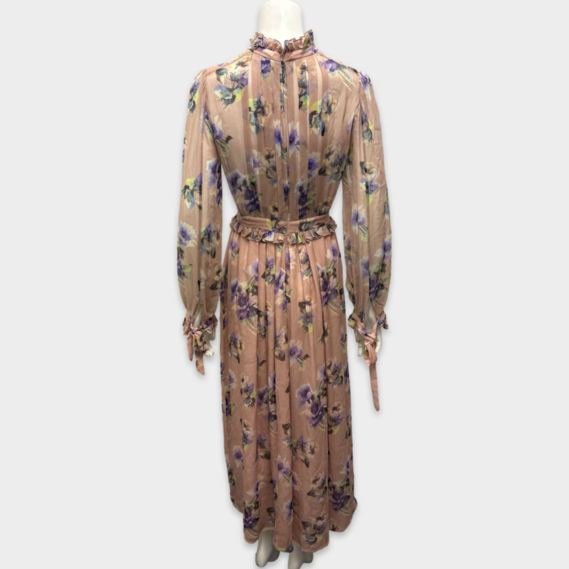 MSGM Pink silk maxi dress