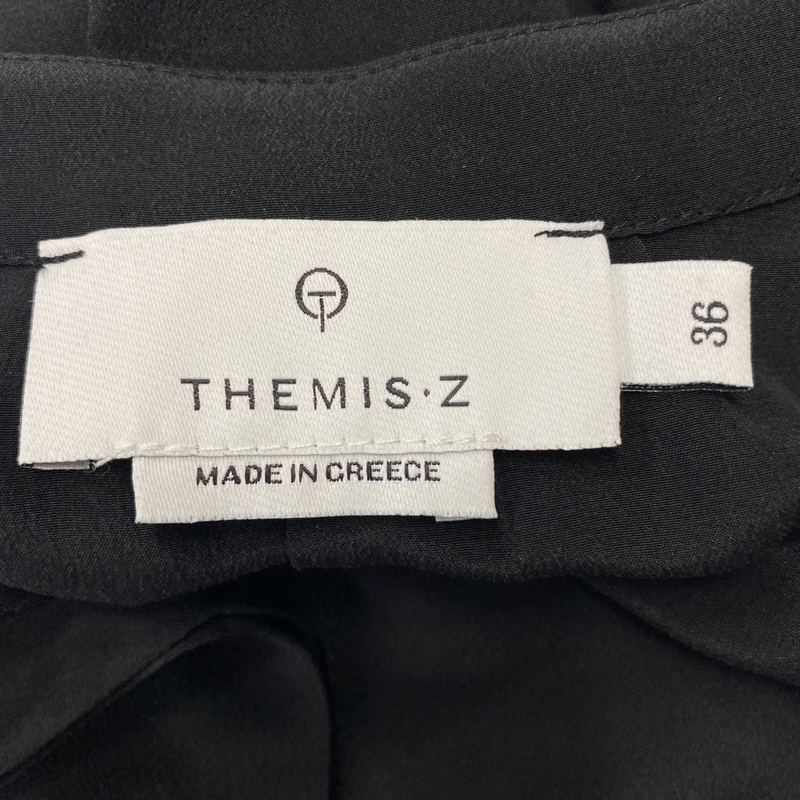 Themis Z black and gold silk shirt
