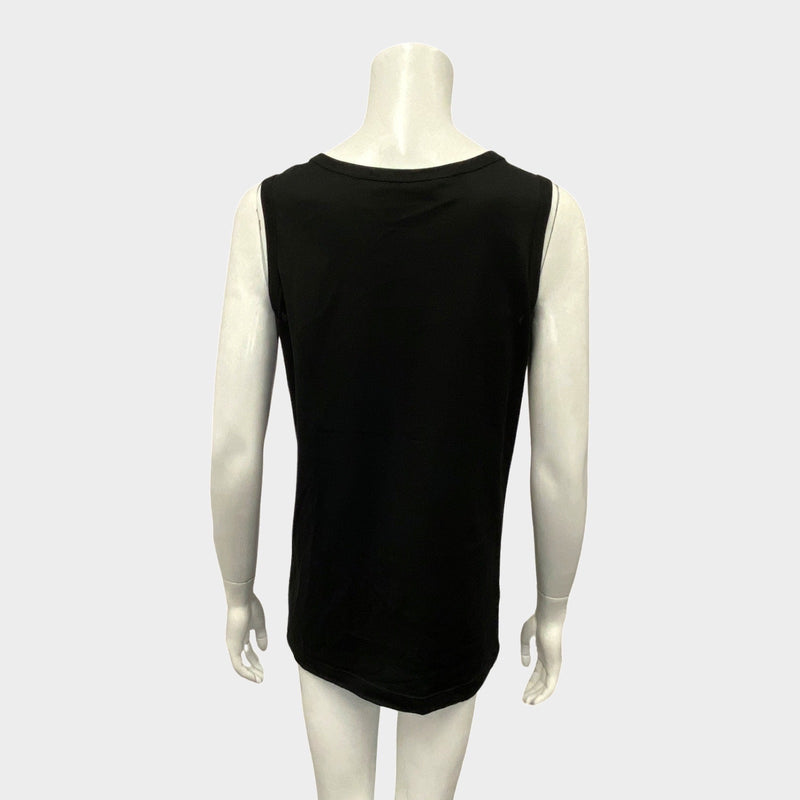 Dolce&Gabbana women's black vest with family embroidered graphic